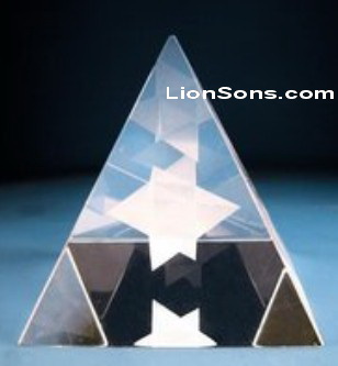 Crystal 3D Inner Laser Pyramid