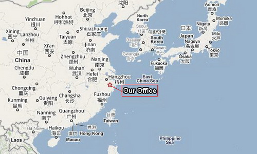 our location in china