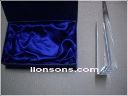 crystal satin lined gift box packing