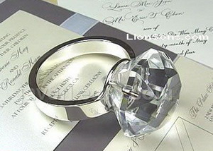 crystal diamond napkin ring