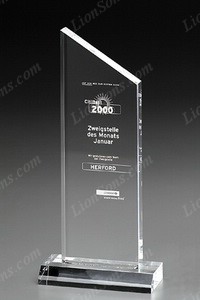 frame crystal award plaque