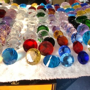 colored crystal glass diamonds