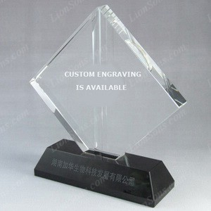 Rectangle crystal award plaque